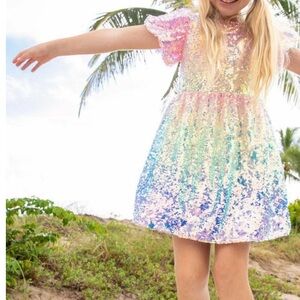 LOLA & THE BOYS SEQUIN OMBRE DRESS size 10